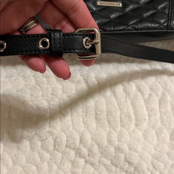 Rebecca Minkoff Black Quilted Satchel with adjustable strap and Handles - Picture 4 of 12